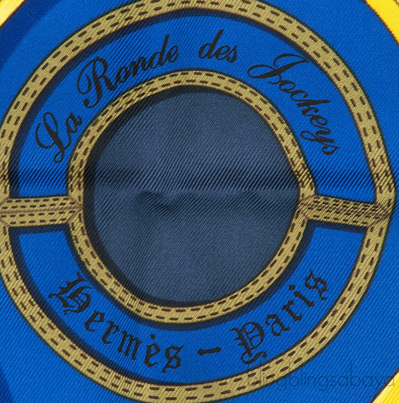 Blue LA RONDE DES JOCKEYS SCARF