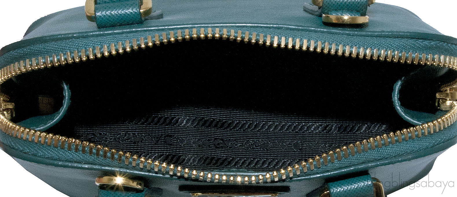 Green Mini Saffiano Leather Tote