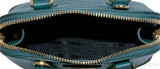Green Mini Saffiano Leather Tote