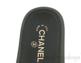 Olive Green Chain Slip-on Sandals