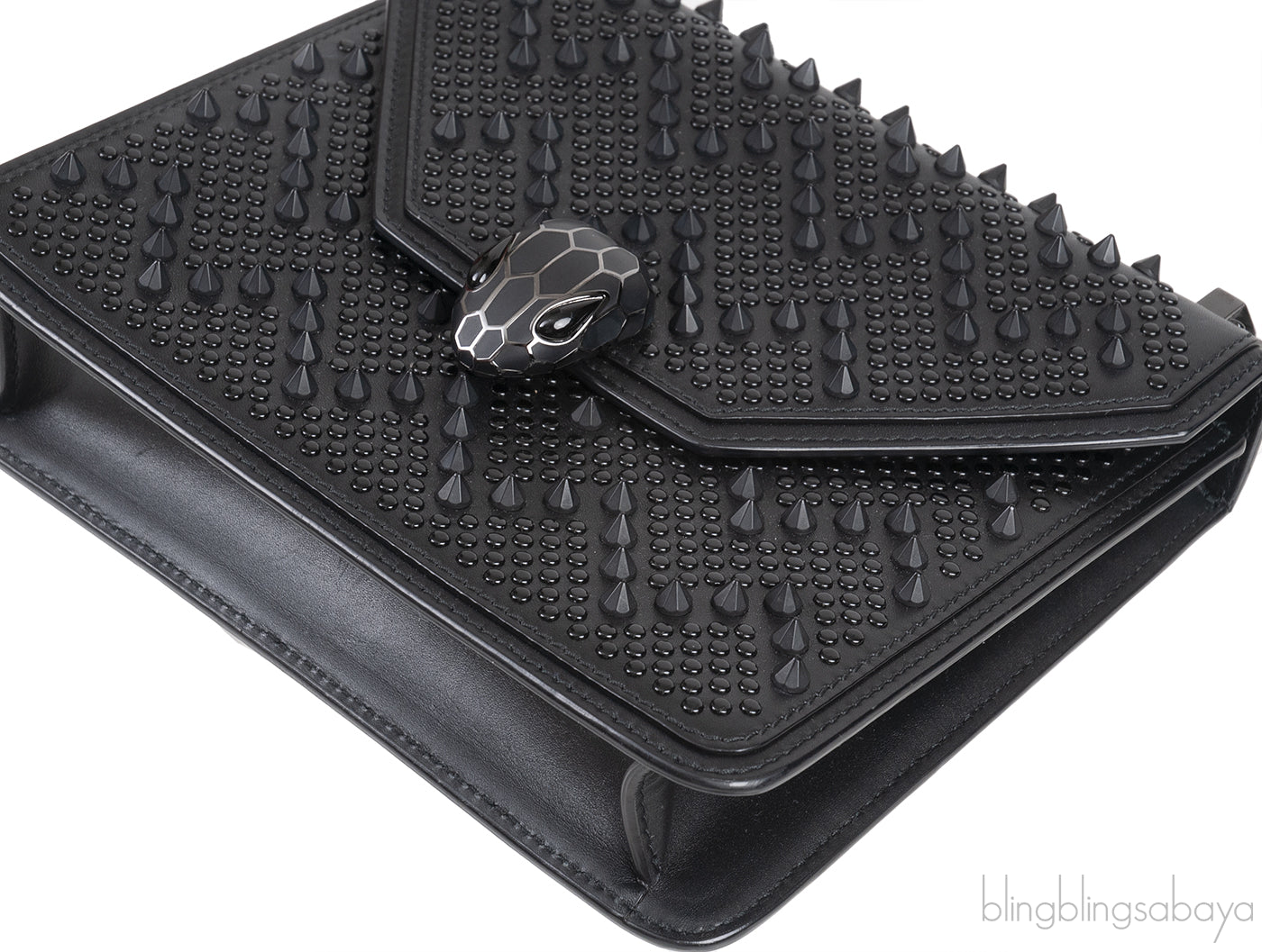 X Nicholas Kirkwood Black Serpenti Forever Crossbody Bag