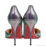 Silver Metallic Iriza Heels