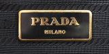 Prada Large Saffiano Black Double Zip Tote