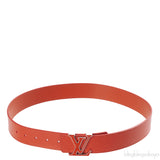 Louis Vuitton Epi Leather Logo Initial Orange Belt