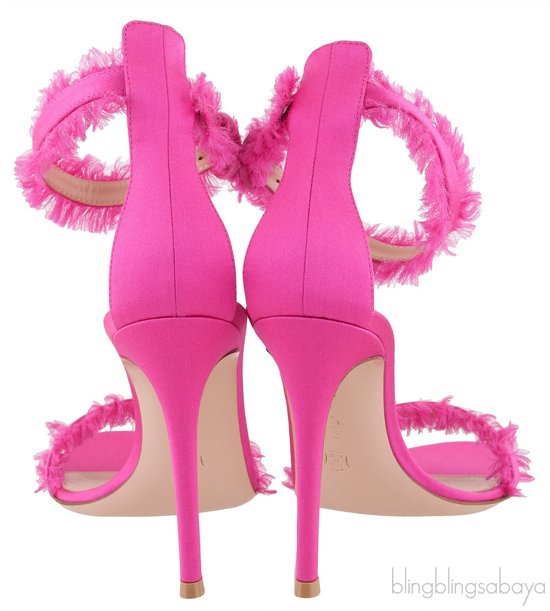 Portifino Fuchsia Fringed Sandals