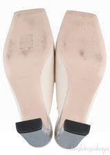 Isa Open Toe Mules Beige