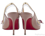 Nude Colorblock Bow Slingback