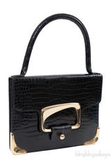 Stephane Rolland Talitha Black Crocodile Bag