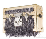 Petite Malle Gold Epi Metallic Fur Bag