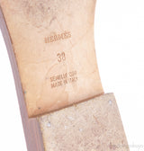 Oran Sandals Brown Crocodile