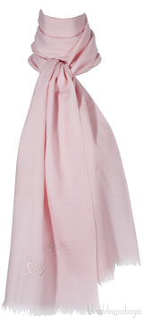 Plain Pink Cashmere Shawl