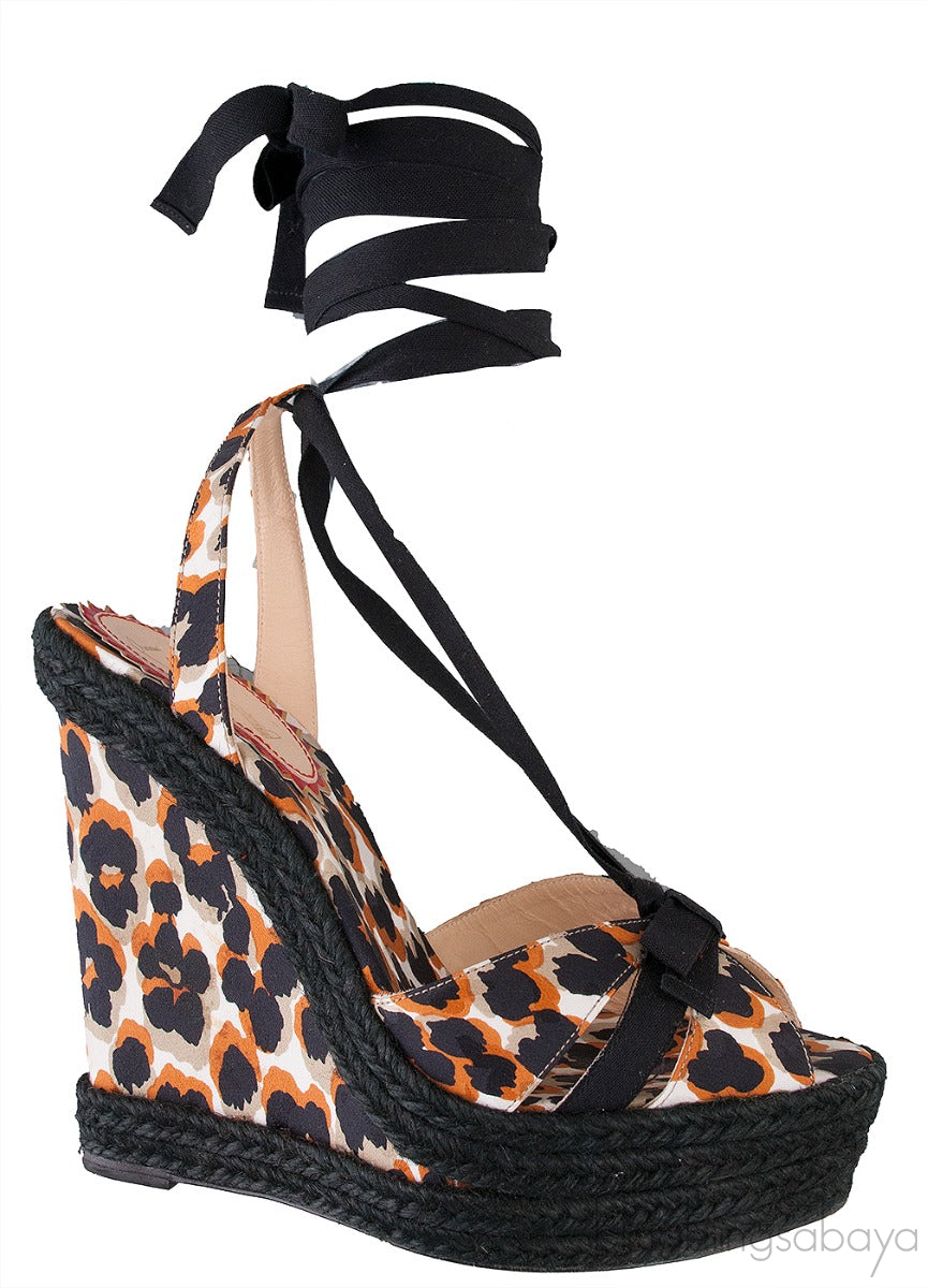 Isabelle Leopard Print Wedge