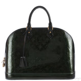 Louis Vuitton Alma Monogram Vernis Dark Green GM