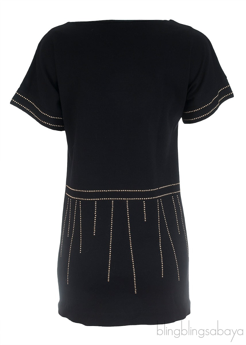 Double Heart Black Dress
