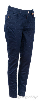 Embroidered Star Skinny Jeans