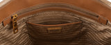 Gold Saffiano Double Zip Tote