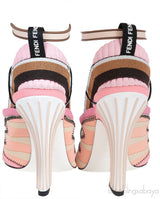 Pink Multicolor Slingback Sandals