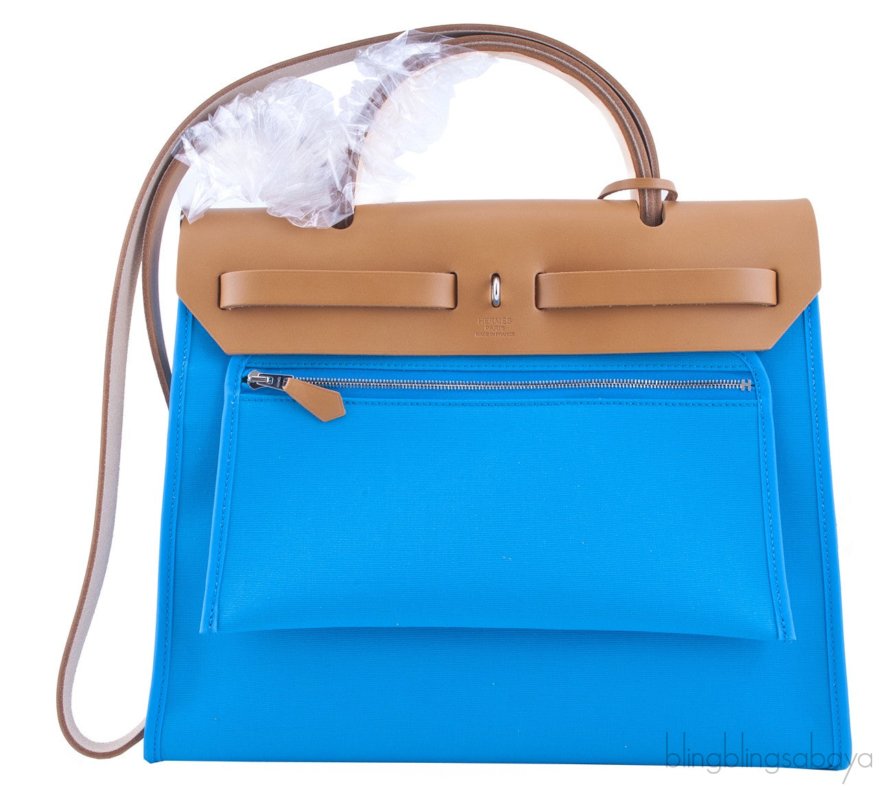 Herbag Zip MM Blue Azteque with Mint