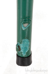 Green Patent Horsebit Peep Toe Pump