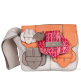 Multicolor Leather Saskia CLutch