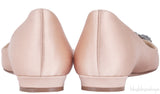 Hangisi Nude Satin Flat