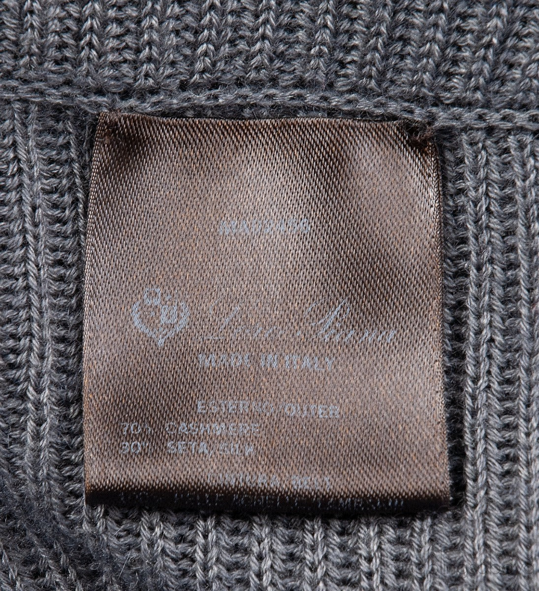 Grey Knit Long Sleeves Cardigan