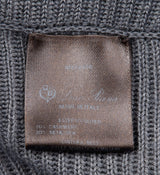 Grey Knit Long Sleeves Cardigan
