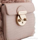Blush Pink Fur Madonna Handbag