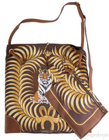 Tiger Print Silk City Bag