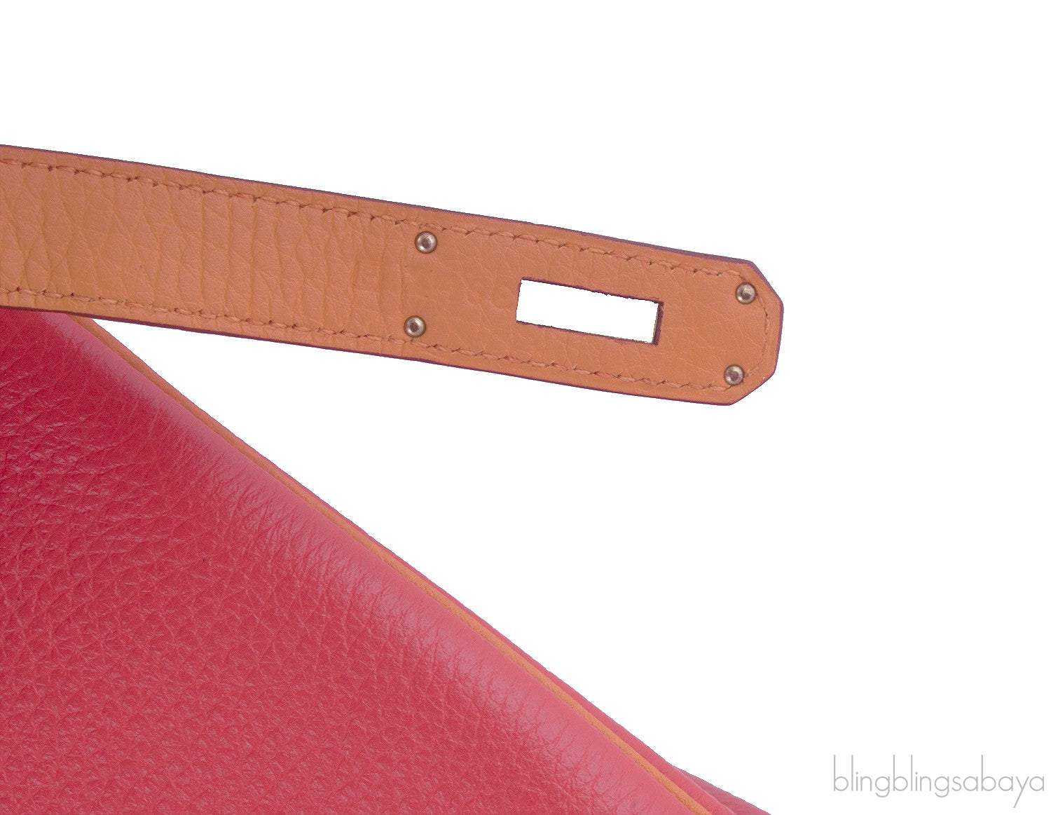 Birkin 35 Bicolor Rose Jaipur/Orange