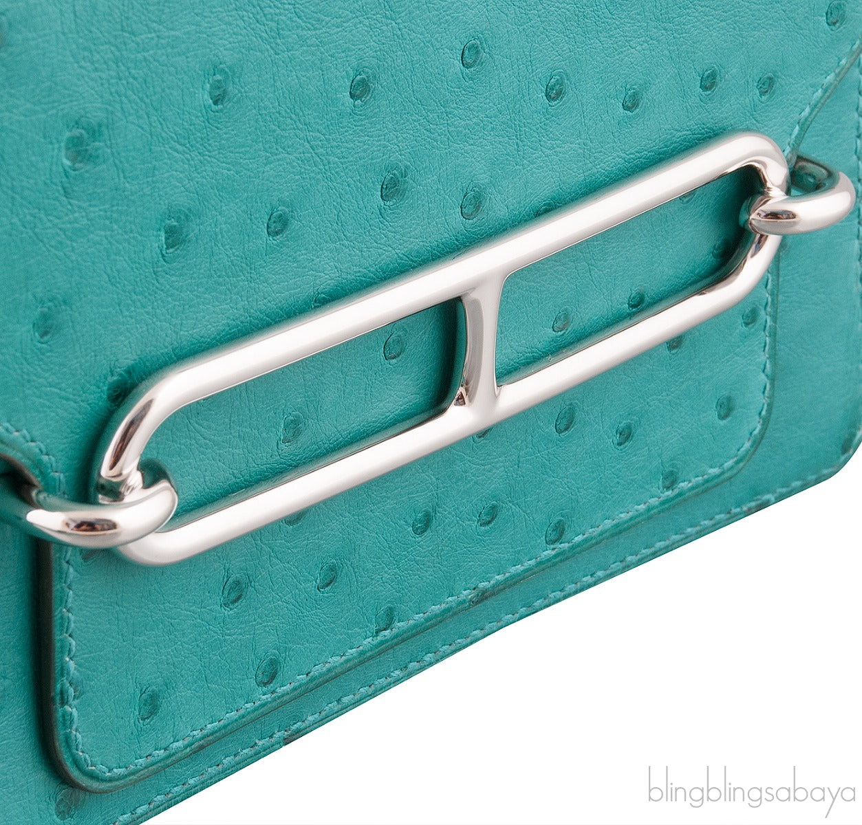 Mini Sac Roulis 18 Ostrich Vert Verone
