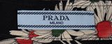Prada Black Floral Satin Pajama
