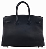 Birkin 35 Black Taurillon Clem