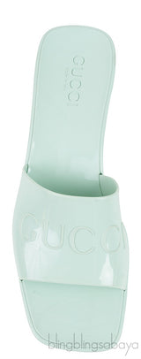 Rubber Slide Pastel Green Sandals