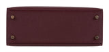 Hermes Special Order Kelly 25 Rouge and Gris Perle Epsom Sellier BGHW