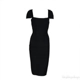 Herve Leger Black Bandage Dress