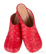 Bottega Veneta Red Bold Intrecciato Mule
