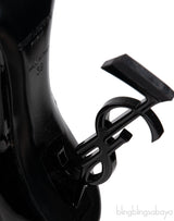 Opyum Black Patent Logo Pump