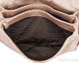 Beige Ruffle Shoulder Bag*