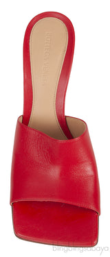 Red Stretch Leather Sandals
