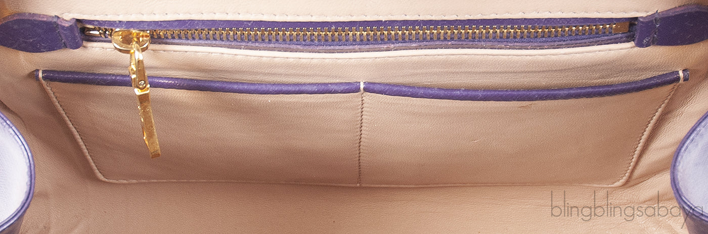 Bi-color Saffiano Frame Bag