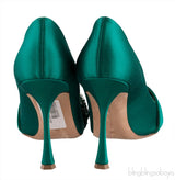 Tartonacri Emerald Satin Heels
