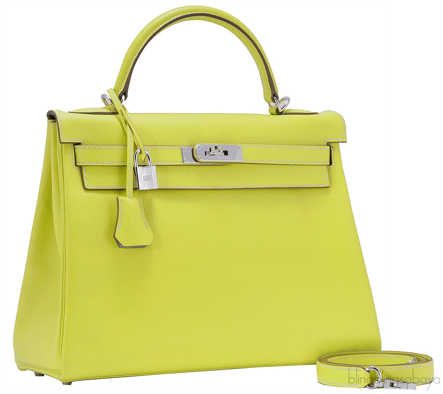 Kelly 32 Bi-color Lime Epsom Retourne