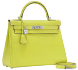 Kelly 32 Bi-color Lime Epsom Retourne