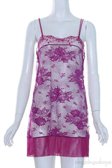 Fuchsia Floral Lace Camisole