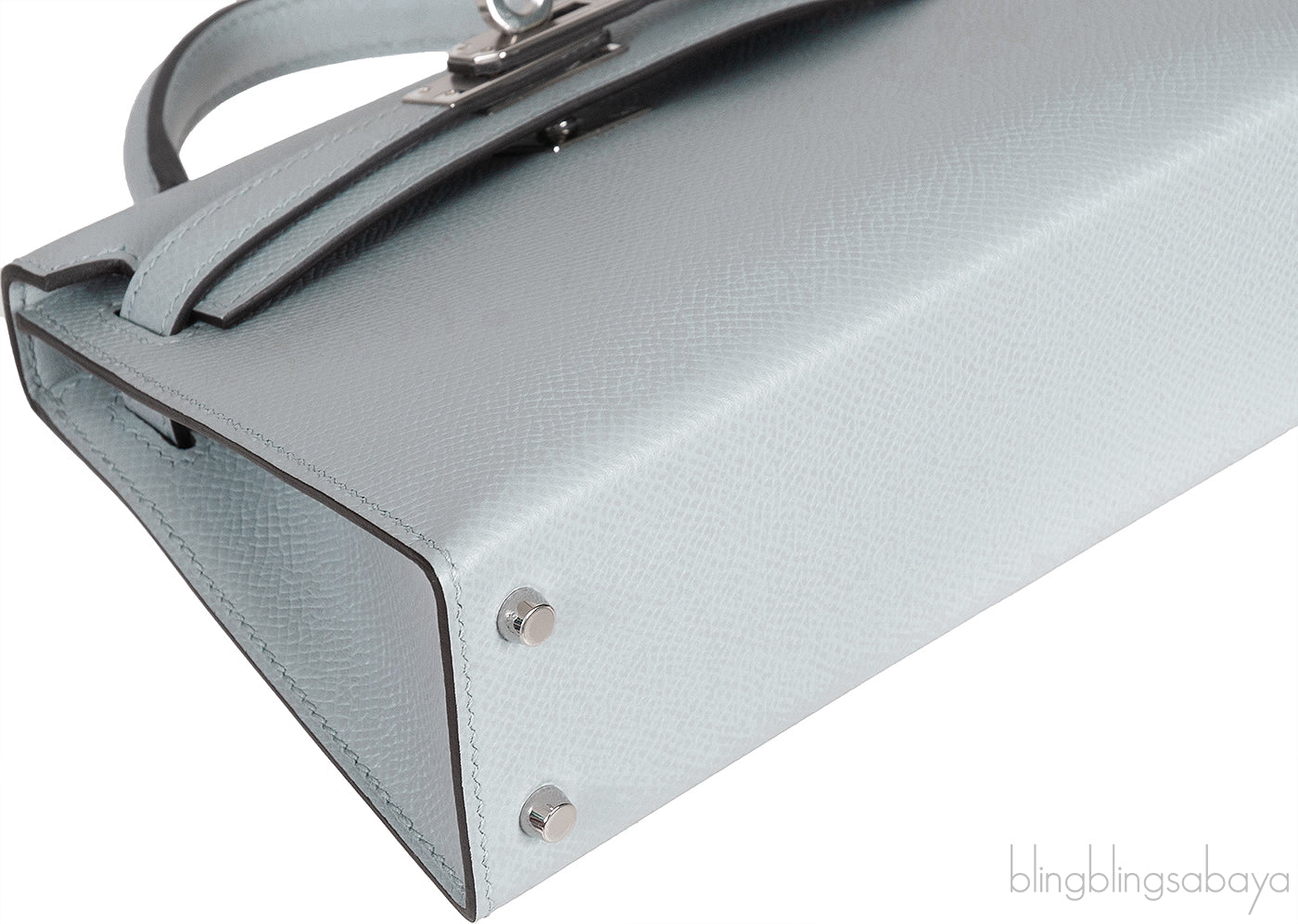 Kelly 20 Mini Sellier Blue Glacier Epsom PHW