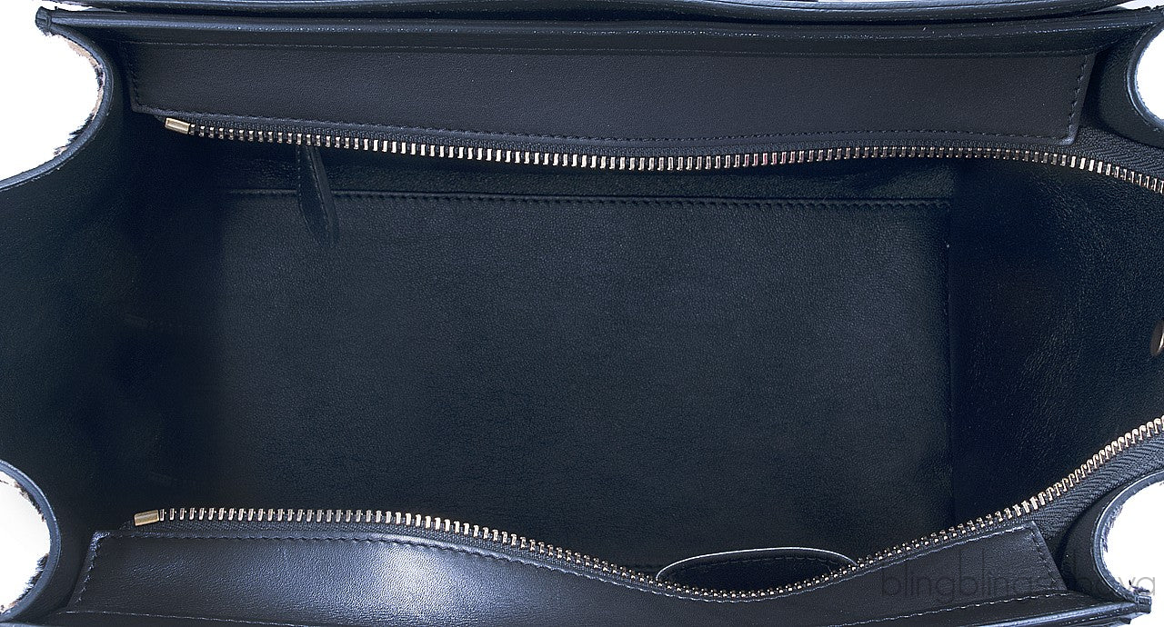 Mini Luggage Leopard Pony Hair