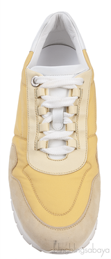 Loro Piana My Wind Microfibre Yellow Sneakers
