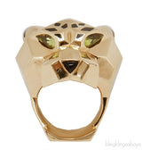Yellow Gold Panthere Head Ring