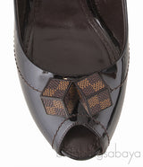 Damier Ebene Slingback Heels